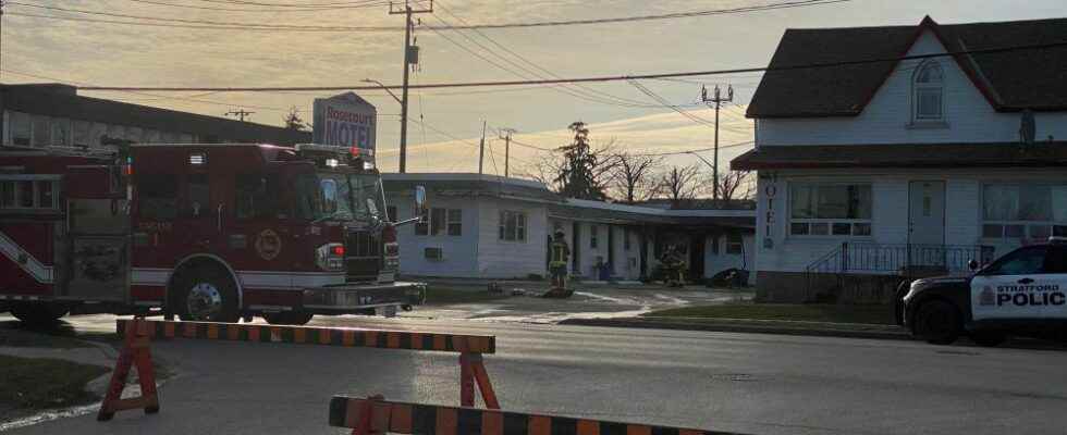 One person sent to hospital after Saturday morning motel fire