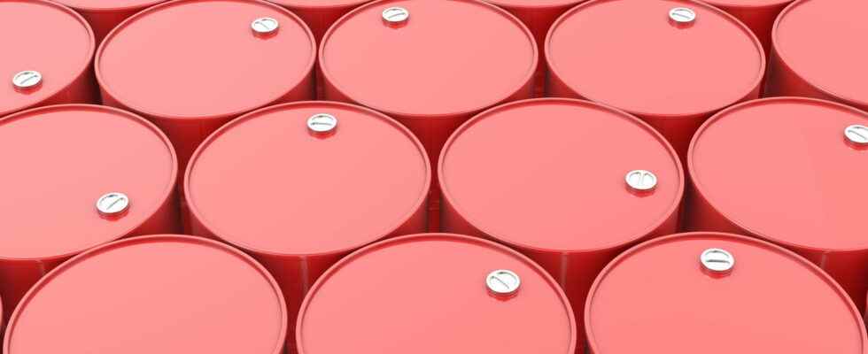 Price of a barrel of oil up this Thursday no