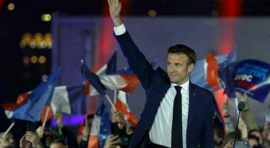 Re election of Emmanuel Macron His image will appear on the