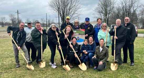 Residents break ground on new Petrolia playground project