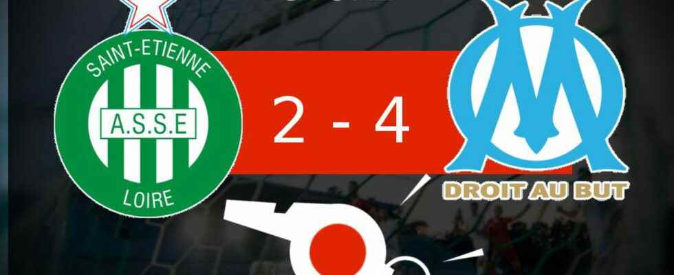 Saint Etienne OM Olympique Marseille win the summary of the