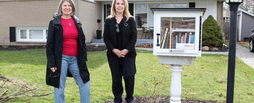 Sarnia Rotarians building little free libraries for community readers