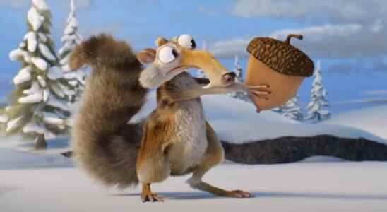Scrat the Ice Age squirrel finally devours his acorn