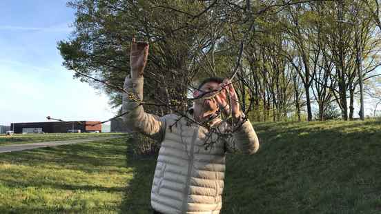 Spring has erupted after fiddling with hat and scarf This