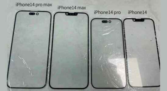The front of the iPhone 14 family could be exactly