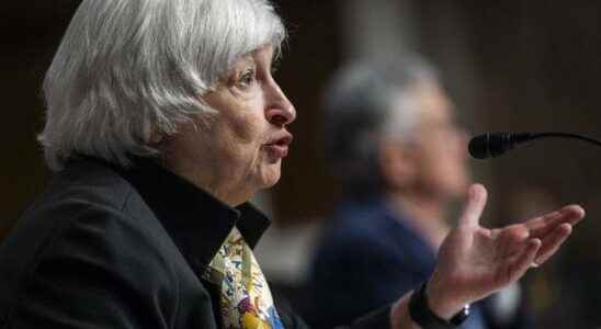 The tension spread there too US Treasury Secretary Janet Yellen