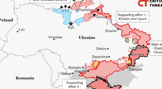 UKRAINE MAP The Russian withdrawal to the east in maps