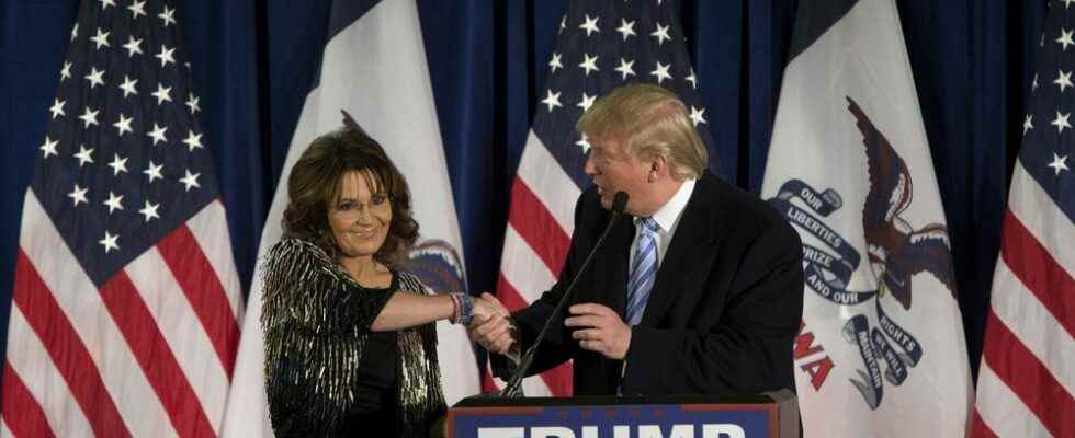 United States supported by Donald Trump Sarah Palin relaunches in