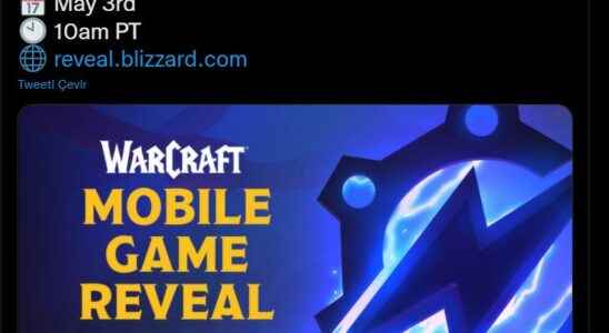 Warcraft mobile game to be announced on May 3