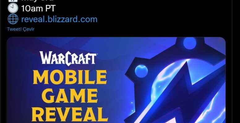 Warcraft mobile game to be announced on May 3