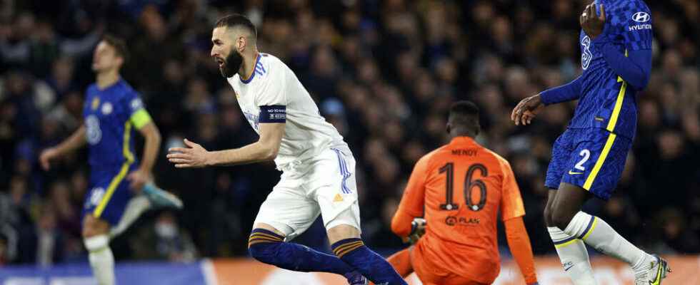 a Real worn by Benzema stuns Chelsea