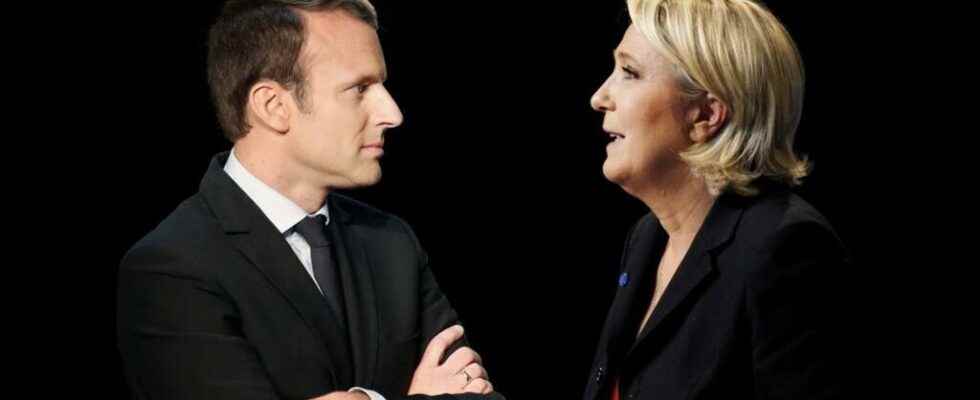 a second Macron Le Pen duel very different from the first