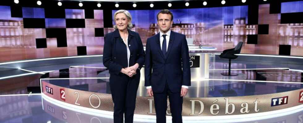 home straight the Macron Le Pen debate in the crosshairs