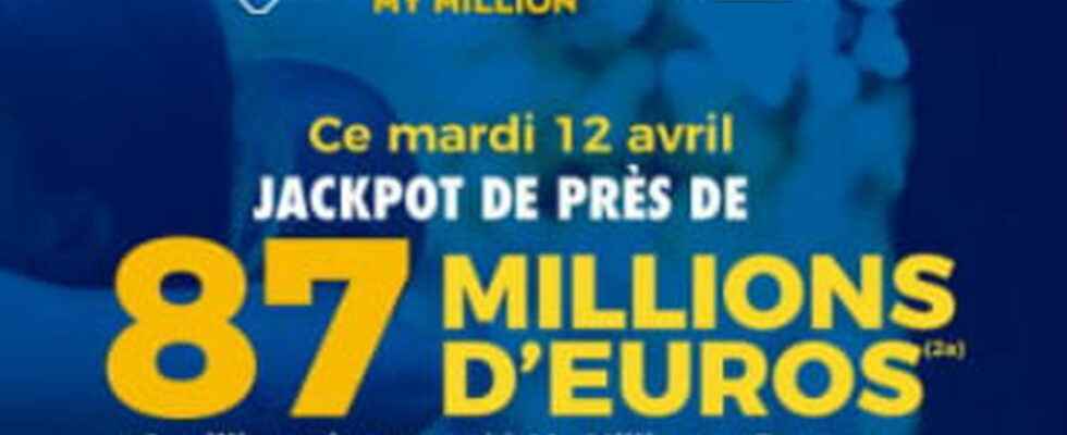 the draw for this Tuesday April 12 2022 87 million