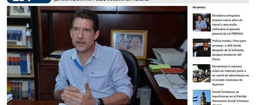 the manager of the opposition newspaper La Prensa sentenced to