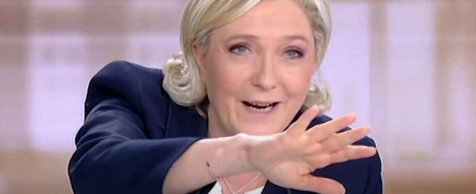 the video of the debate that Marine Le Pen would