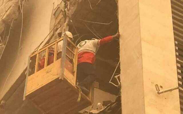 10 storey building collapsed in Iran 10 dead 32 injured