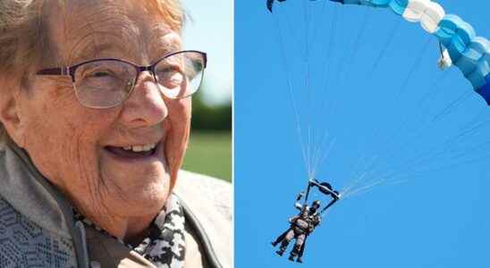 103 year old Ruth breaks world record in skydiving