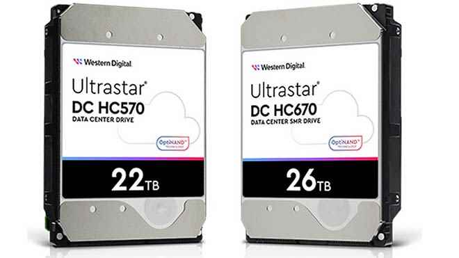 26TB and 22TB storage solutions from Western Digital