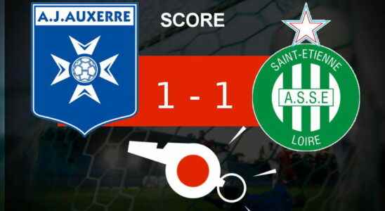 AJ Auxerre Saint Etienne the two teams leave back to