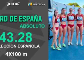 ATHLETICS Record of Spain of 4x100 feminine in Huelva
