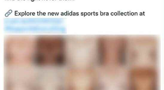 Adidas sports bra ad that features bare breasts is banned