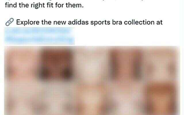 Adidas sports bra ad that features bare breasts is banned