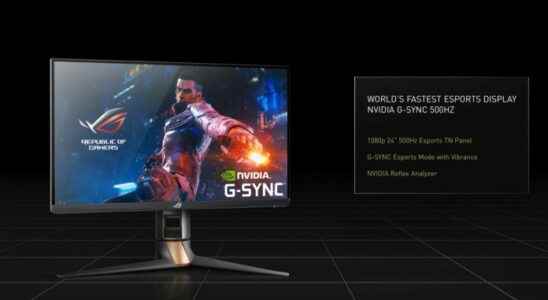 Asus ROG Swift 500Hz Gaming Monitor Unveiled