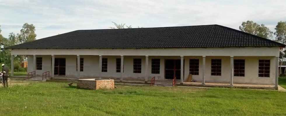 Library being built by Stratford charity in Chilumba Malawi nearing