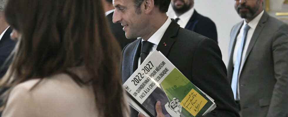 Macron organizes a meeting dedicated to the ecological transition