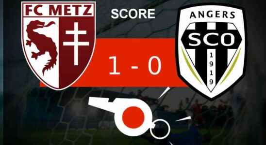 Metz Angers a blow for Angers SCO 1 0 the