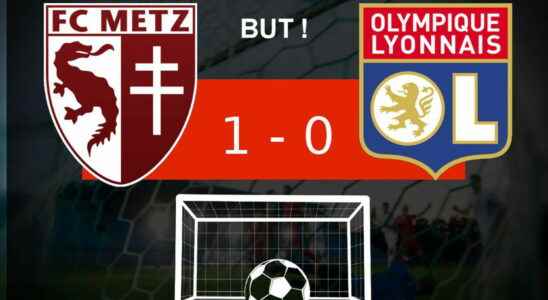 Metz Lyon FC Metz in the lead the match
