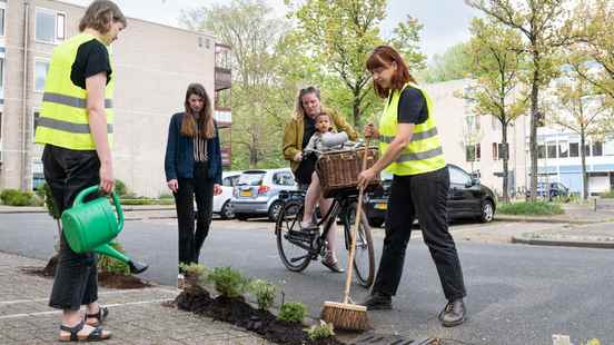 Plants occupy parking spaces in Overvecht You can do much