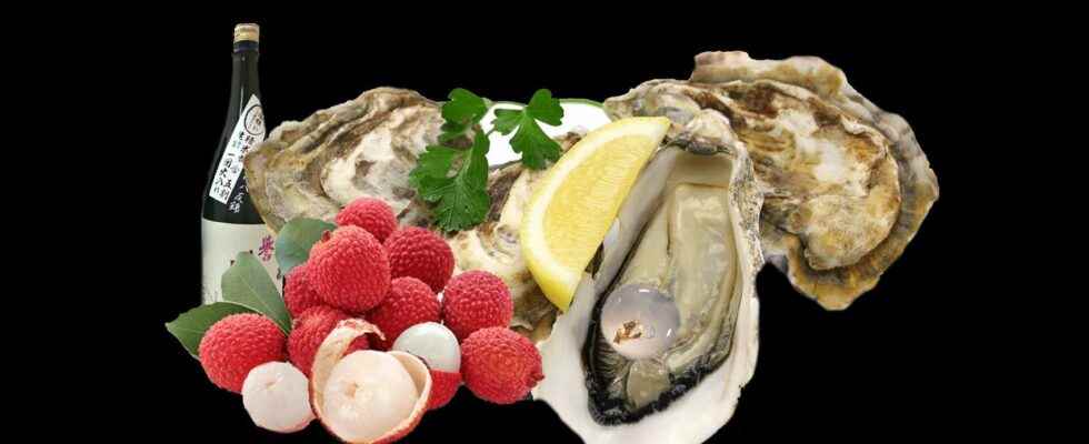 Raphael Haumonts lychee sake pearl oyster