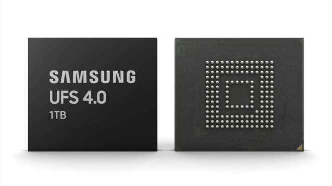 Samsung UFS 40 storage announced double speed increase