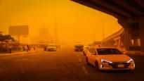 Sandstorm makes Iraqi cities look like science fiction more