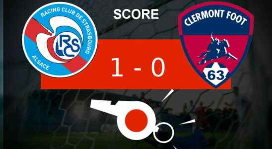 Strasbourg Clermont hard blow for Clermont Foot 1 0 the