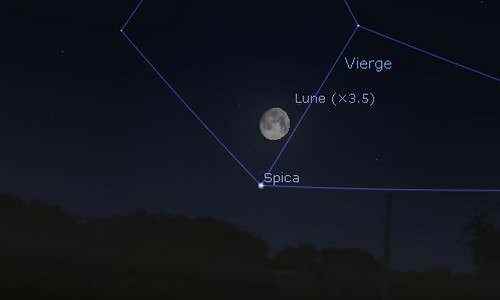 The Moon in rapprochement with Spica