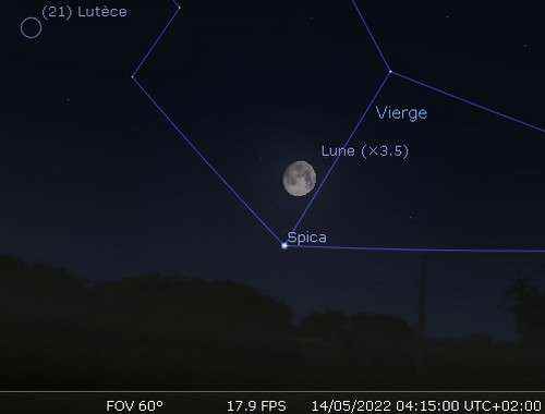 The Moon in rapprochement with Spica