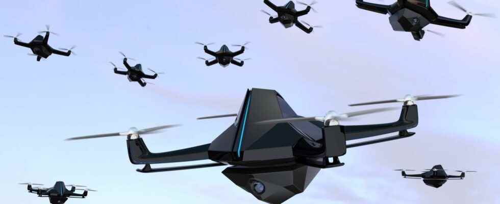 These drones are able to hunt in swarms