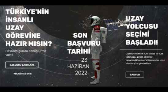 Turkish Space Agency will send a Turkish citizen into space