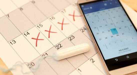 What do applications that track menstrual periods do with womens
