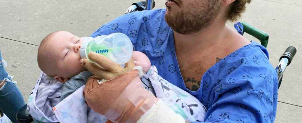 Young Sarnia father recalls horrifying injuries during hit and run trial