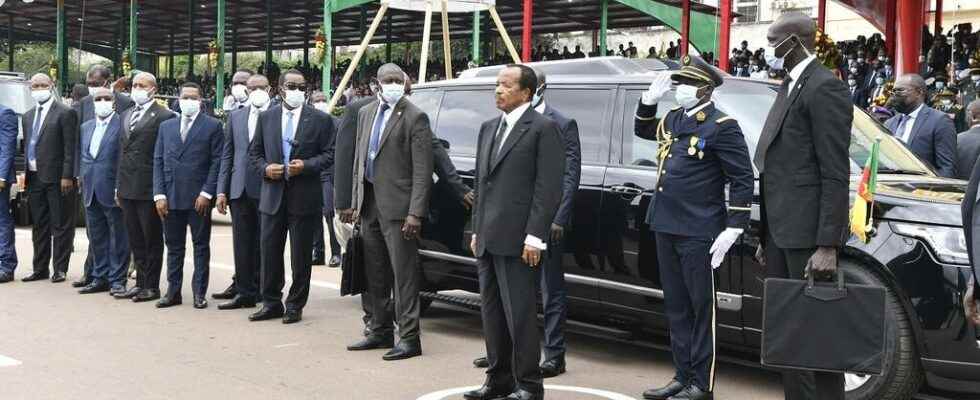 a reduced parade with Paul Biya for the 50th anniversary