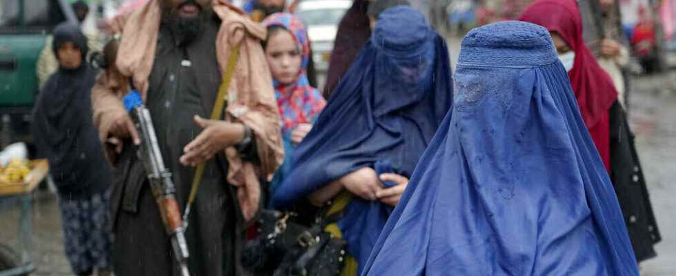 twenty women demonstrate in Kabul for their rights