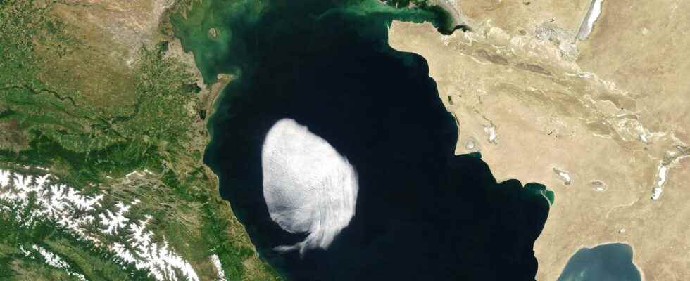 A strange cloud spotted by a NASA satellite