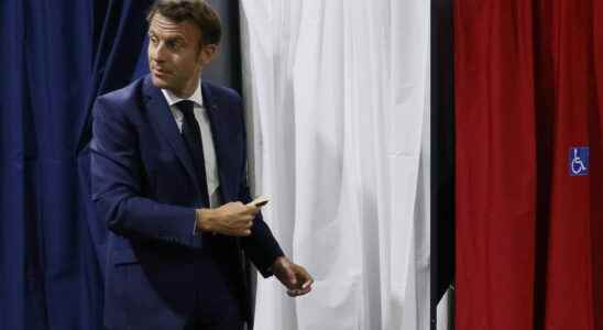 Emmanuel Macron before the results of the legislative elections no