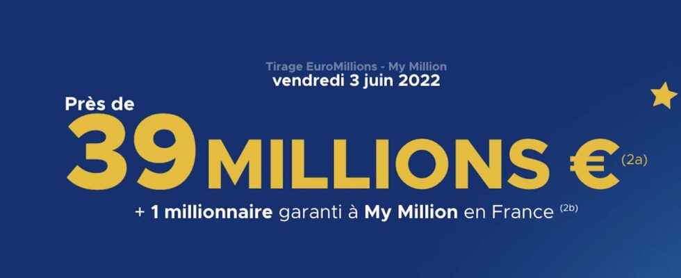 EuroMillions FDJ Try to win the jackpot of 39 million