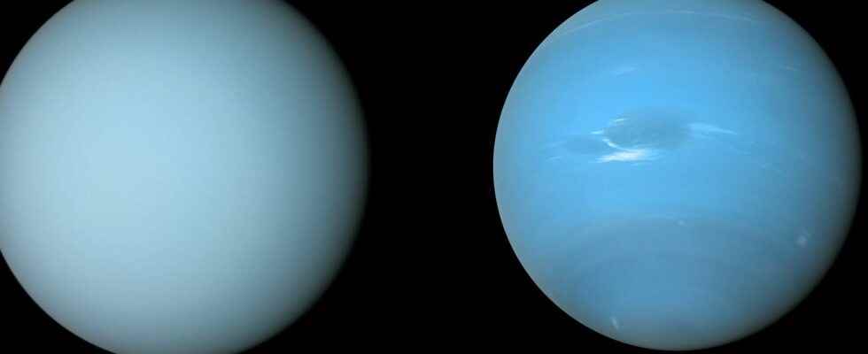 Hubble unlocks the secret of the different colors of Neptune