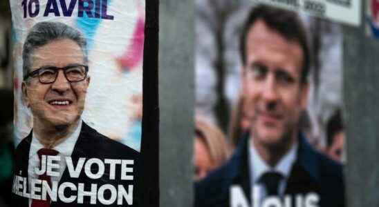 In the spotlight Macron Melenchon the duel